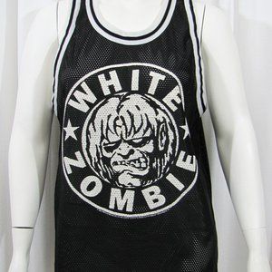 XL Rare Vintage White Zombie Basketball Jersey